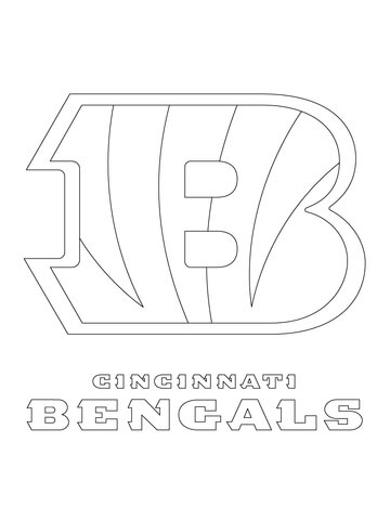 Cincinnati Bengals Logo Coloring Page